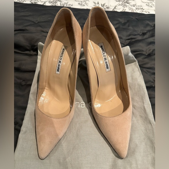 Manolo Blahnik BB 105 Size 38.5 Light Peach - Picture 1 of 5